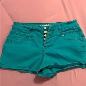 Teal High-Rise Shorty